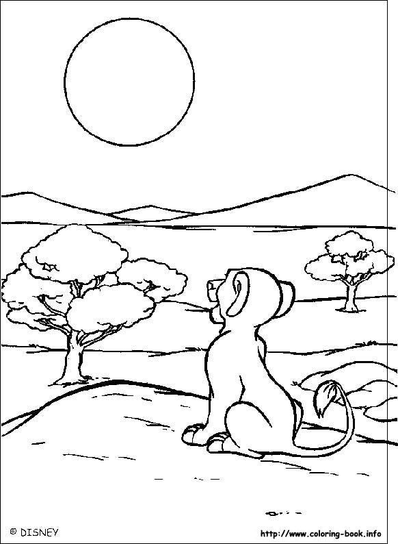 The Lion King coloring picture